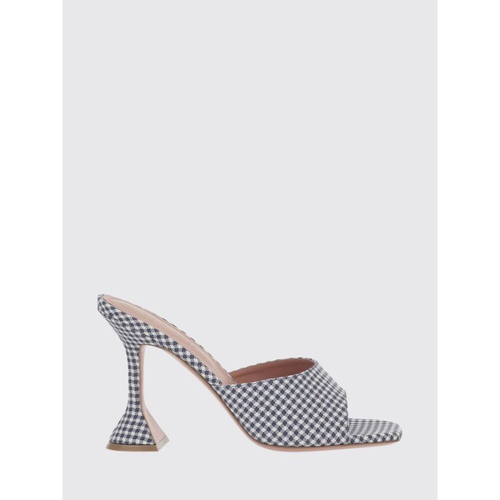 Amina Muaddi Heeled Sandal Woman Blue